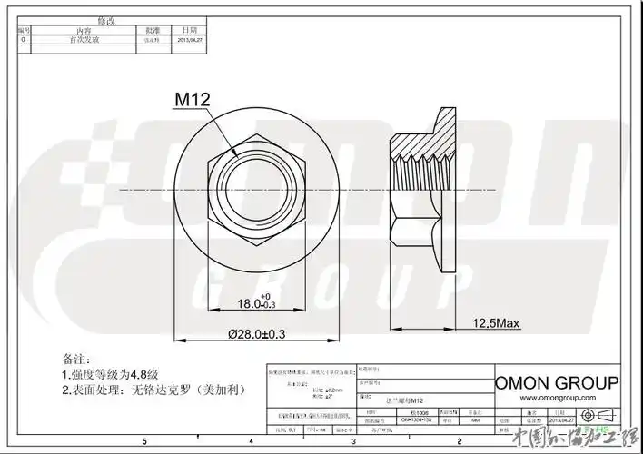 m12法兰面螺母