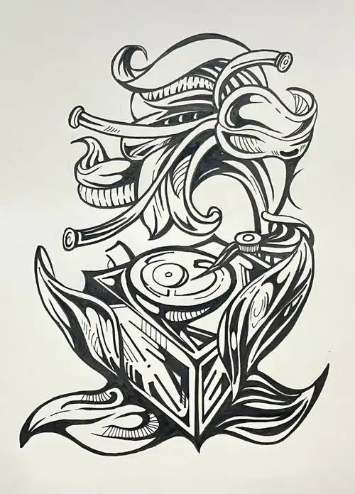 视觉传达设计考研黑白装饰画