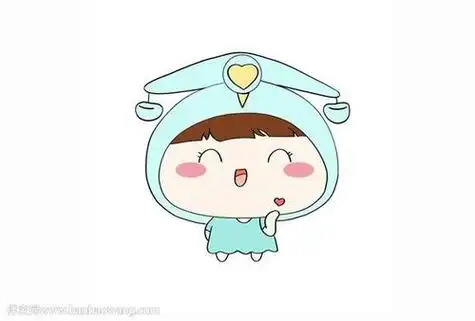 天秤星座卡通帅气男生简笔画