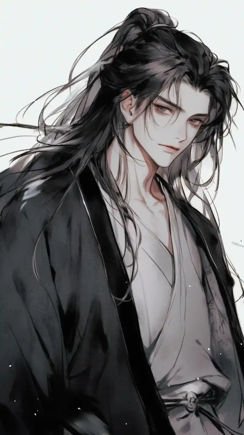 水墨风古风美男真是一绝#邪魅古风男主 #ai绘画 #小说男主 - 抖音