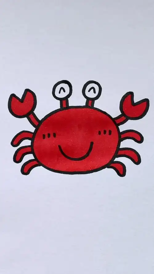 简笔画#简单画小螃蟹