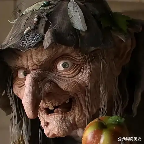 黑色的长发,黑色的指甲油,这不是妥妥的白雪公主中的老巫婆,可能这就