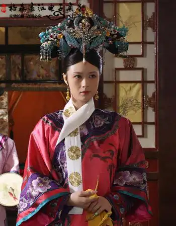 影视同款甄嬛传孙俪华妃同款古装清朝格格服旗服皇后服古代女格格服