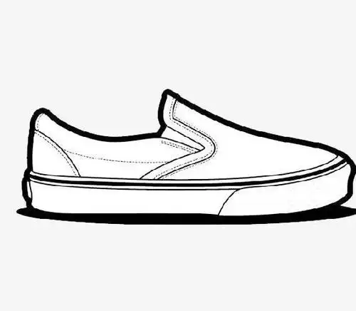 休闲鞋简笔画