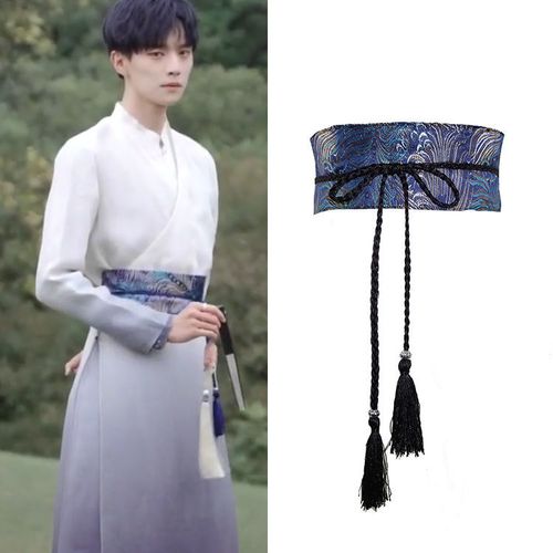 妖扬同款古风汉服腰带凤尾织绣和风装饰汉元素汉服腰封蝴蝶结束腰
