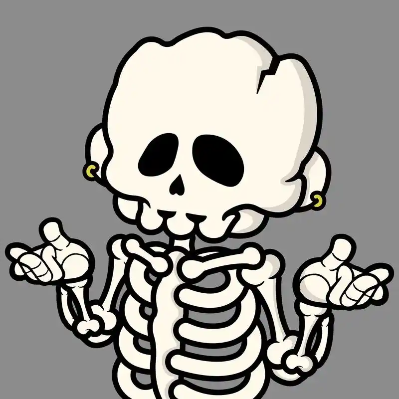 『gibbon61吉本』骷髅头吉本92.#原创 #ip设计 # - 抖音