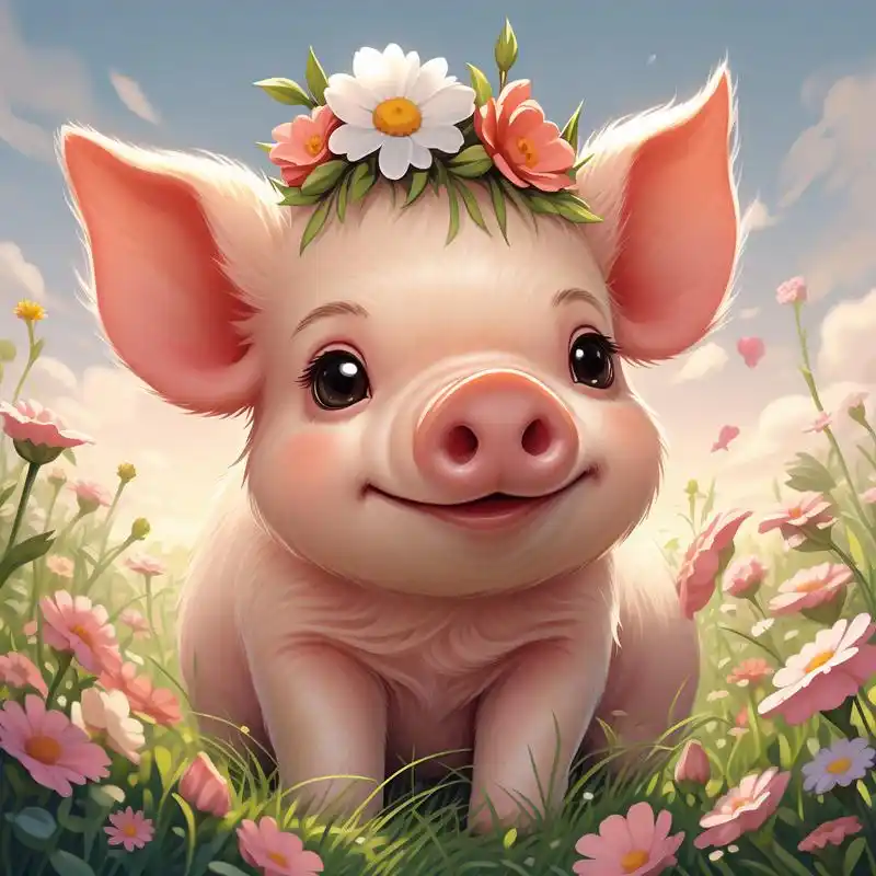 99超萌可爱猪漫画头像96