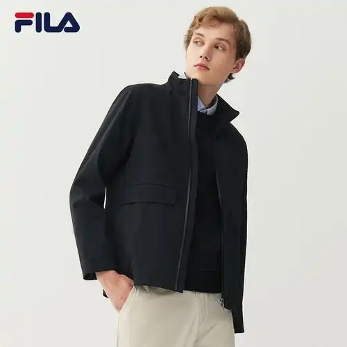 fila 斐乐官方男运动外套2021春季新款休闲商务梭织外套运动茄克