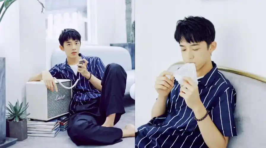 梁靖康清爽帅气居家写真图片