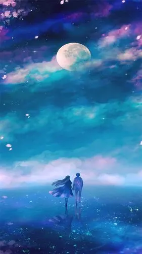 蓝紫色梦幻创意高清手机壁纸