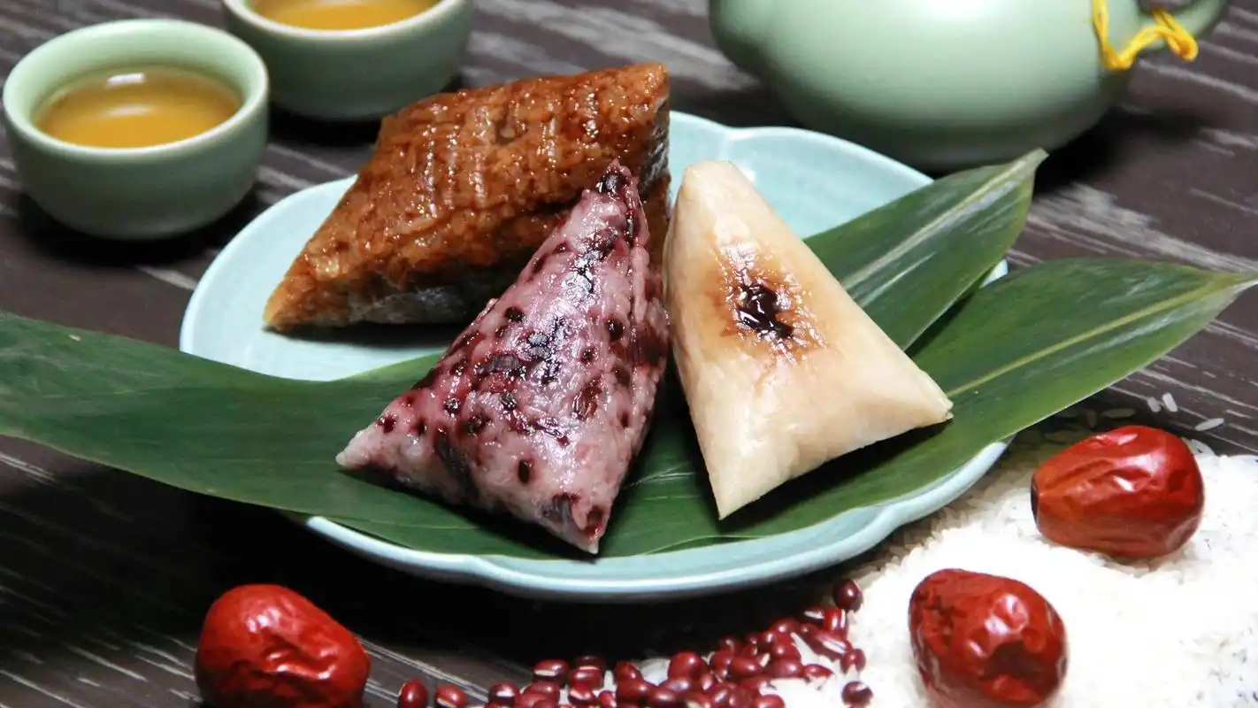 端午节美味的粽子高清桌面壁纸