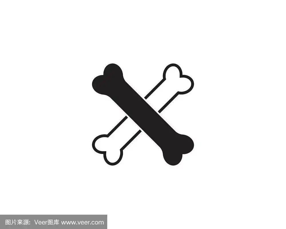 骨头图标矢量图