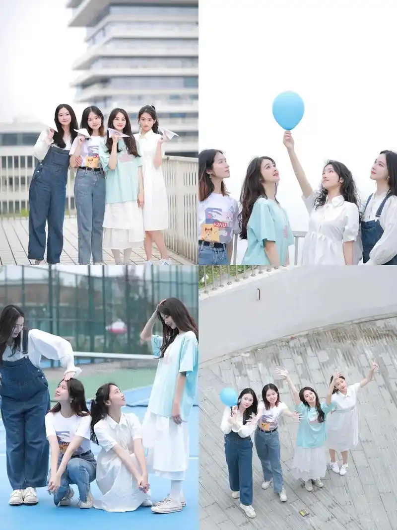 毕业季写真|人均1xx的寝室四人校园写真