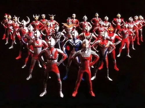 写出这张图上所有的奥特曼的名字(最后一排开始,左到右)?