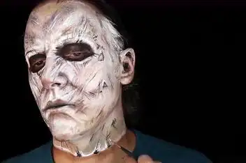 影视特效化妆教程 恐怖人皮拉链脸_百度视频搜索