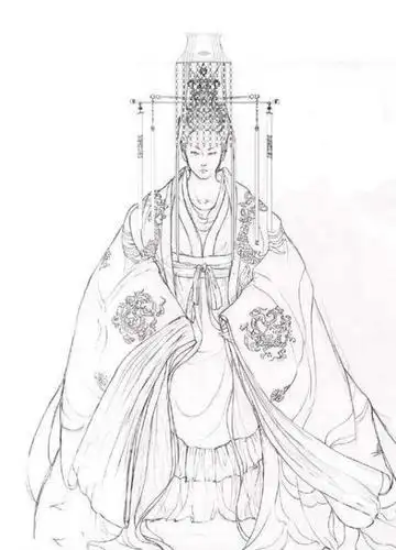 武则天漫画版简笔画