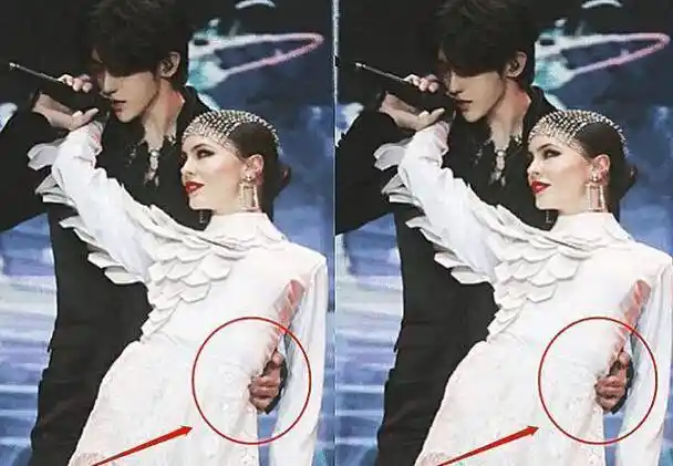 蔡徐坤首次搂女伴舞的腰跳舞,镜头拉近看到他手放在哪里后,暴露人品