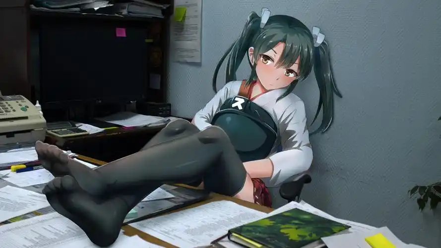 精选二次元长筒袜美腿绅士福利动漫1080p桌面壁纸 - tt98图片网