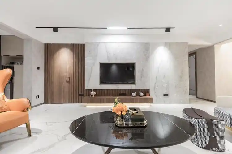 简奢客厅电视背景墙现代简约客厅设计图片赏析