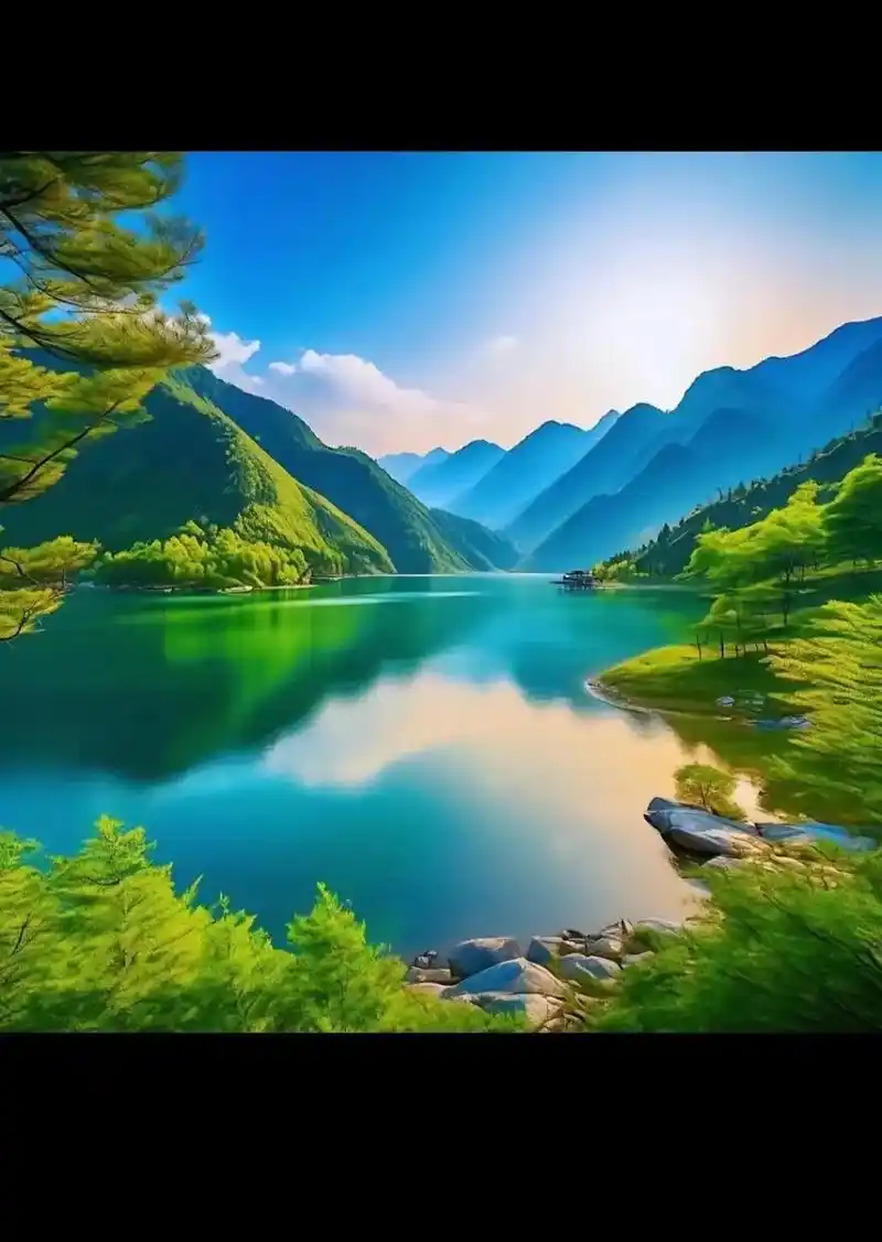 山水头像 #招财  - 抖音