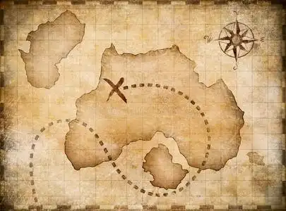 海盗图海盗的旧藏宝图照片