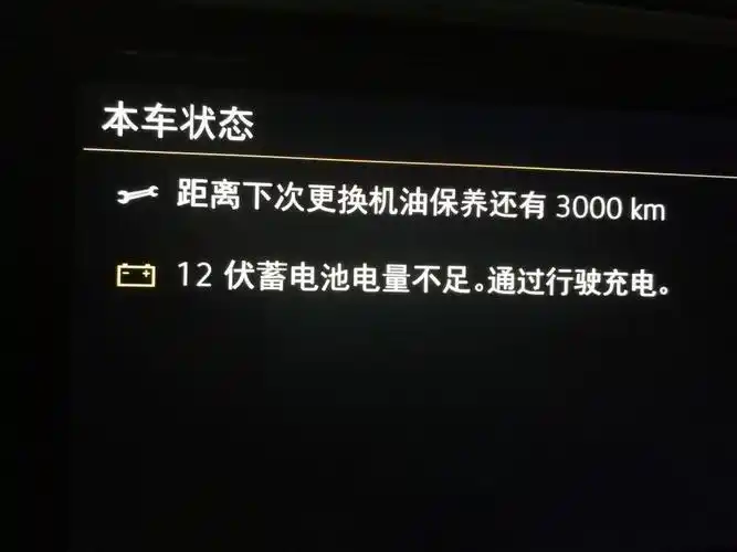 途岳请问各位师傅新车启动电源后车辆仪表盘显示12伏蓄电池电量不足