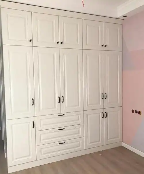 木工晒晒全屋刚完工的木工活全包700一平的柜子完工心里乐开了花