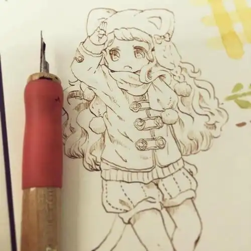 q版动漫人物手绘,简单又好画的黑白线稿素材,建议新手收藏!