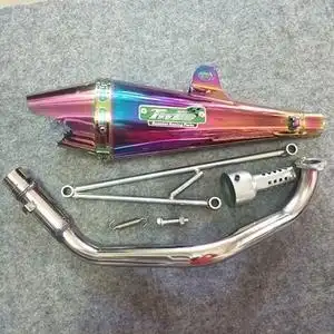 鬼火125改装排气管福喜卡梦天马行空战速踏板摩托车炸街