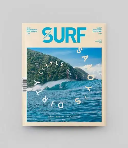 surf杂志封面的简洁改版 : designed by wedge & lever | website