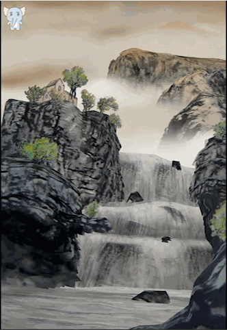 手机下载动态壁纸有水声有树叶飘来飘去有河水在动有鱼在悠来悠去_百