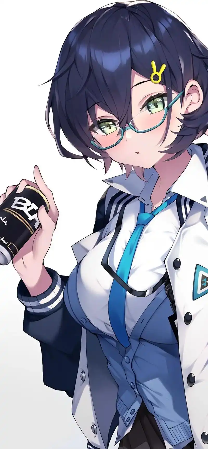 半框眼镜.#二次元 #动漫壁纸 #手机壁纸 #动漫少女 #二 - 抖音