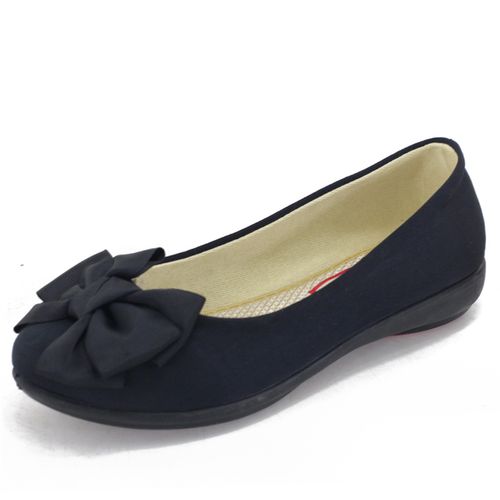 老北京布鞋春秋女士中年休闲低跟时尚黑色职业工装布鞋