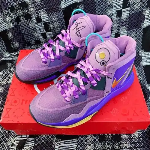 适配kyrie8infinityep欧文8篮球鞋紫色宇宙国内版鞋带夜光纯色鞋带140