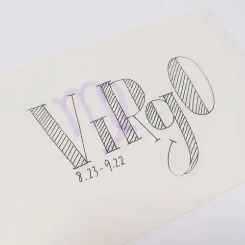 手帐字体十二星座英文手写