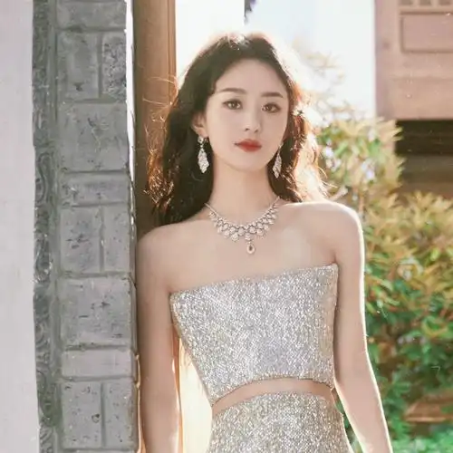 赵丽颖闪钻礼服