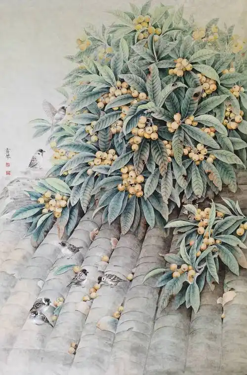 王霜琴工笔花鸟作品选