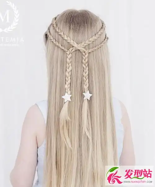 今年流行的儿童发型40款最美小女孩编发扎发图2