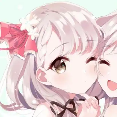 动漫头像女闺密可爱 高清可爱的呆萌动漫女生头像闺蜜图片_女生头像