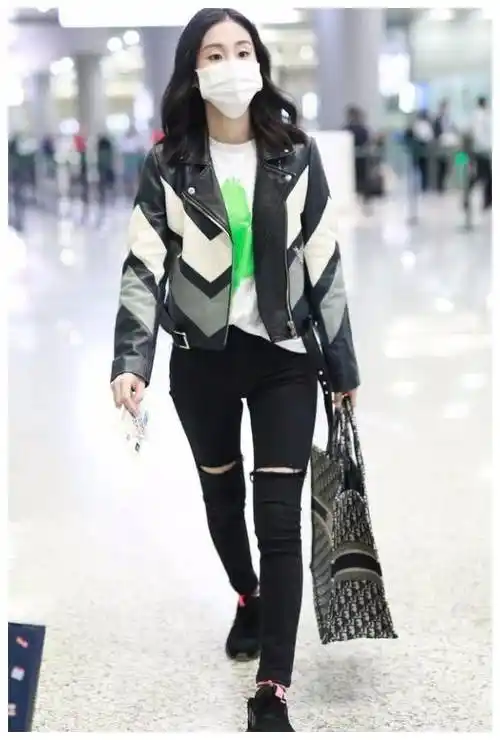 原创张碧晨只因穿了双大筒围靴子大腿细得跟小腿那么粗给跪了