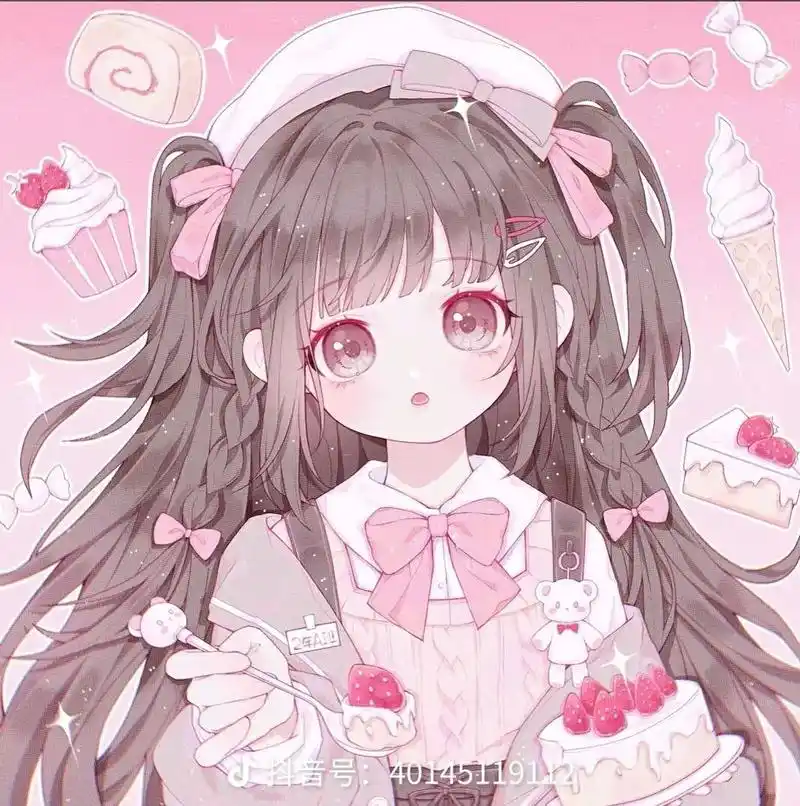 可爱头像女卡通呆萌 #全世界最可爱的安静公主  - 抖音