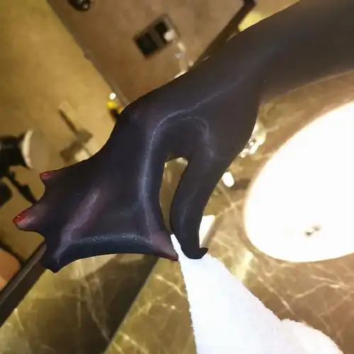 丝袜手套情趣通用撸撸诱惑情侣油光五指性感长筒袜