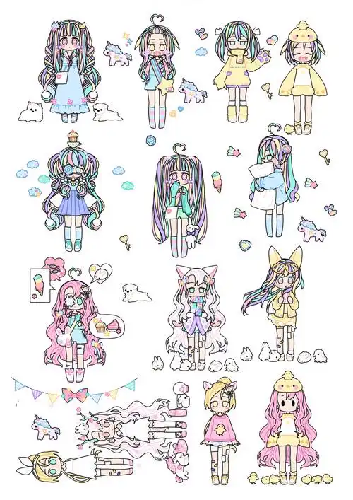 手账素材少女心