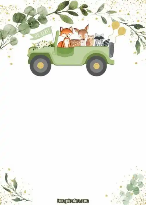 简笔画卡通带背景