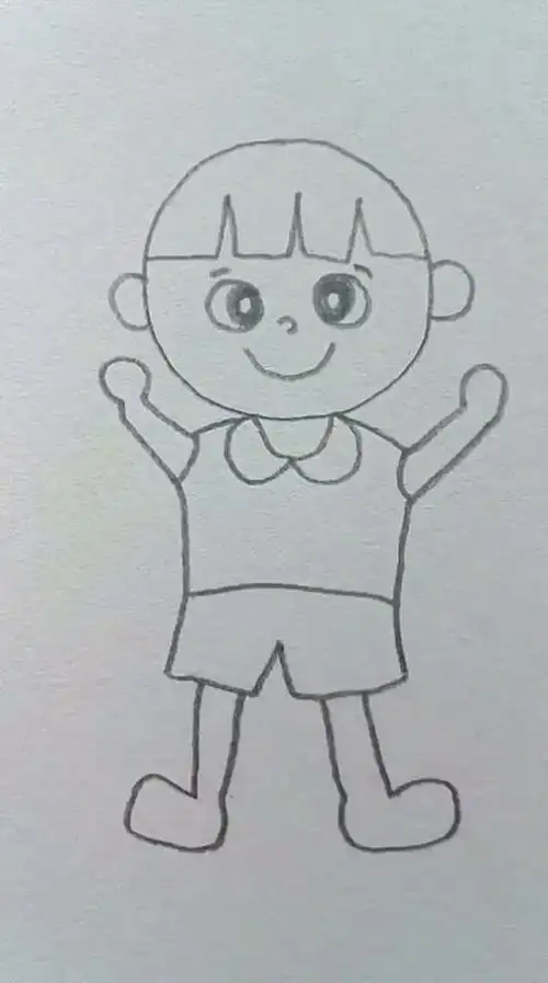 儿童简笔画小孩