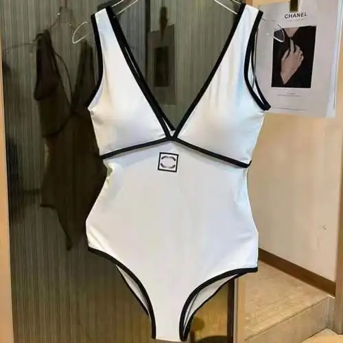 复古纯色三角连体游泳衣女ns网红黑色露背温泉泳装-阿里巴巴