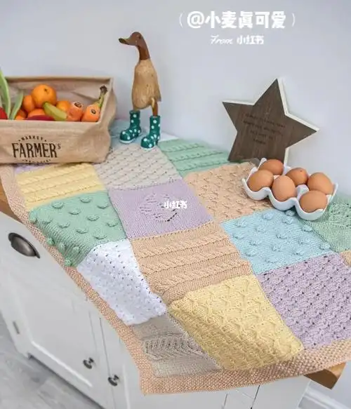 用棒针编织立体花样