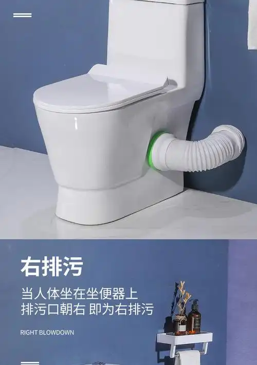 侧排式马桶出租屋家用侧排式马桶横排直冲座便器直排后排左排水经典款