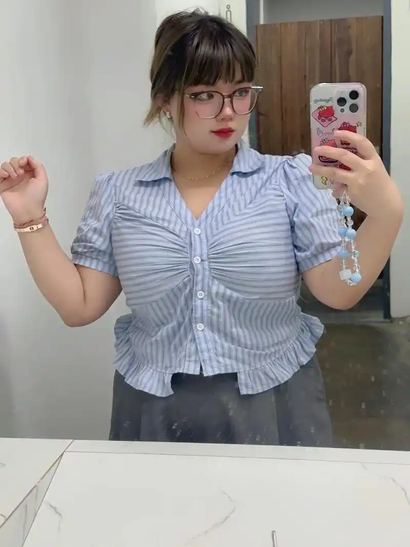 150斤大码穿搭 是乖乖的日系风学妹风呀.hello宝子们, - 抖音