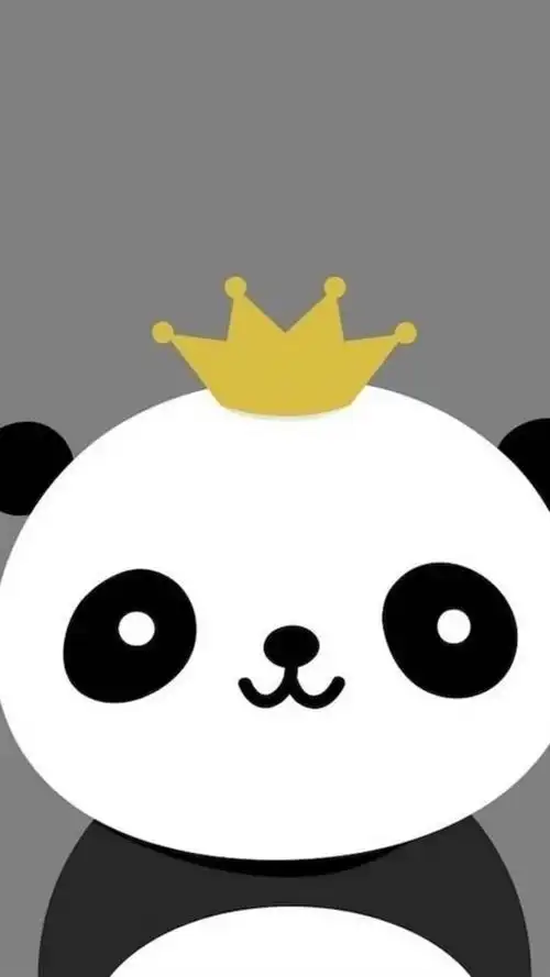 可爱卡通小熊猫